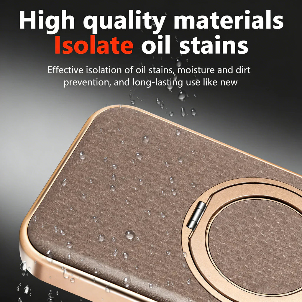 Luxury Leather MagCase with Rotating Bracket Holder