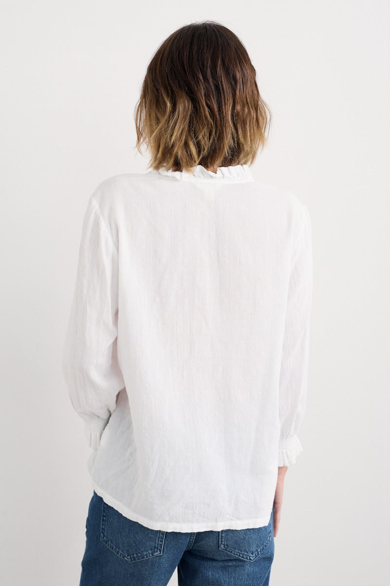 Feather Star Checked Top