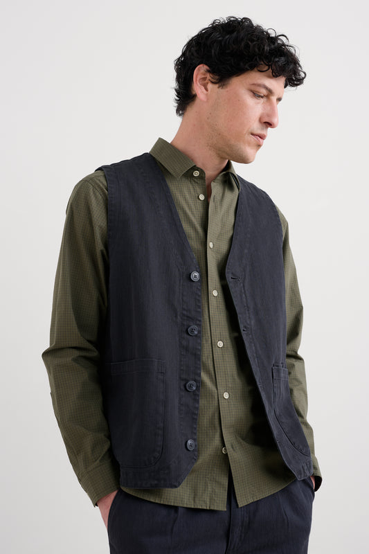 Men's Tollgate Linen Cotton Blend Waistcoat