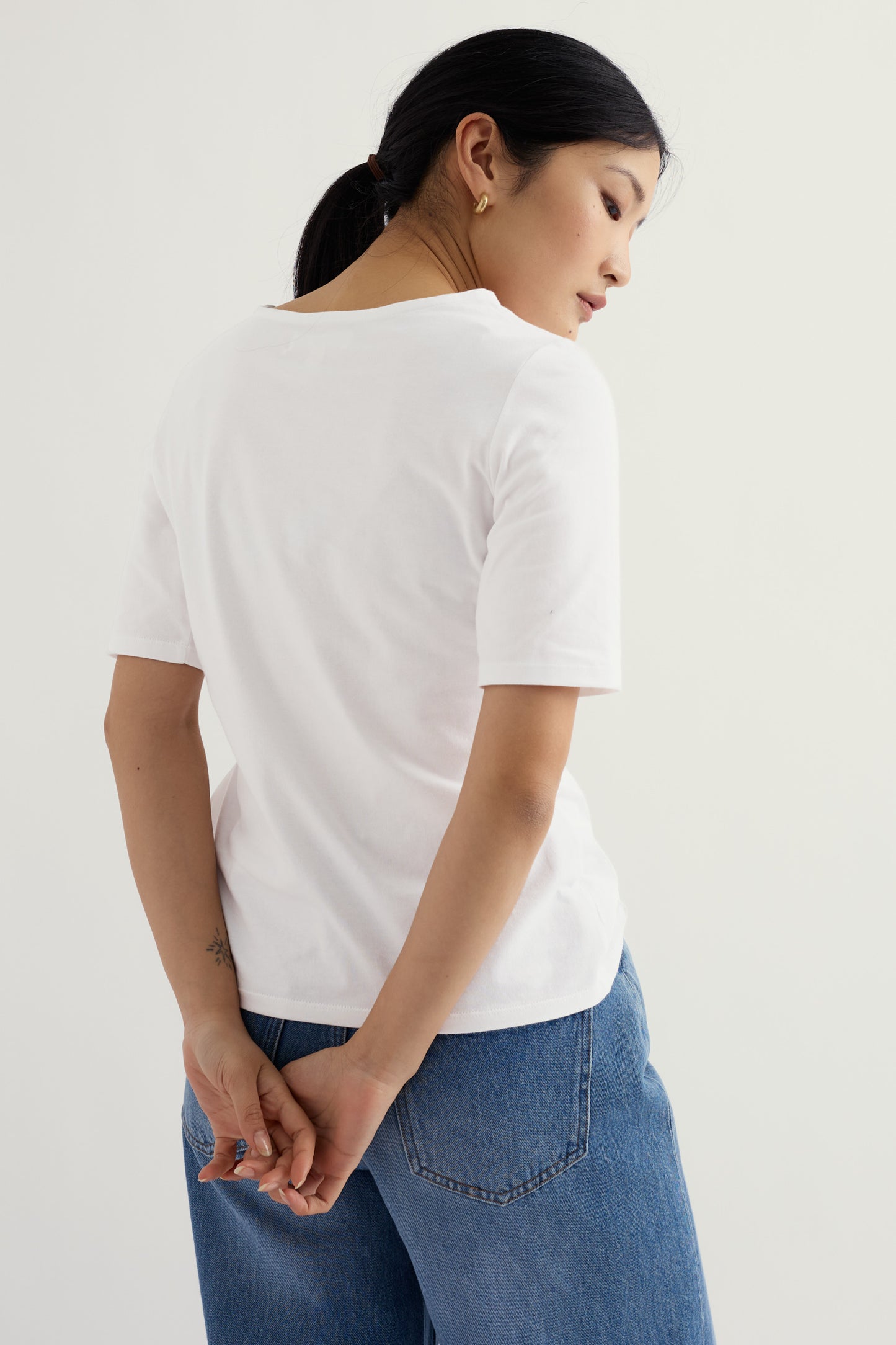 Poisson Plain T-Shirt in GOTS-Certified Organic Cotton