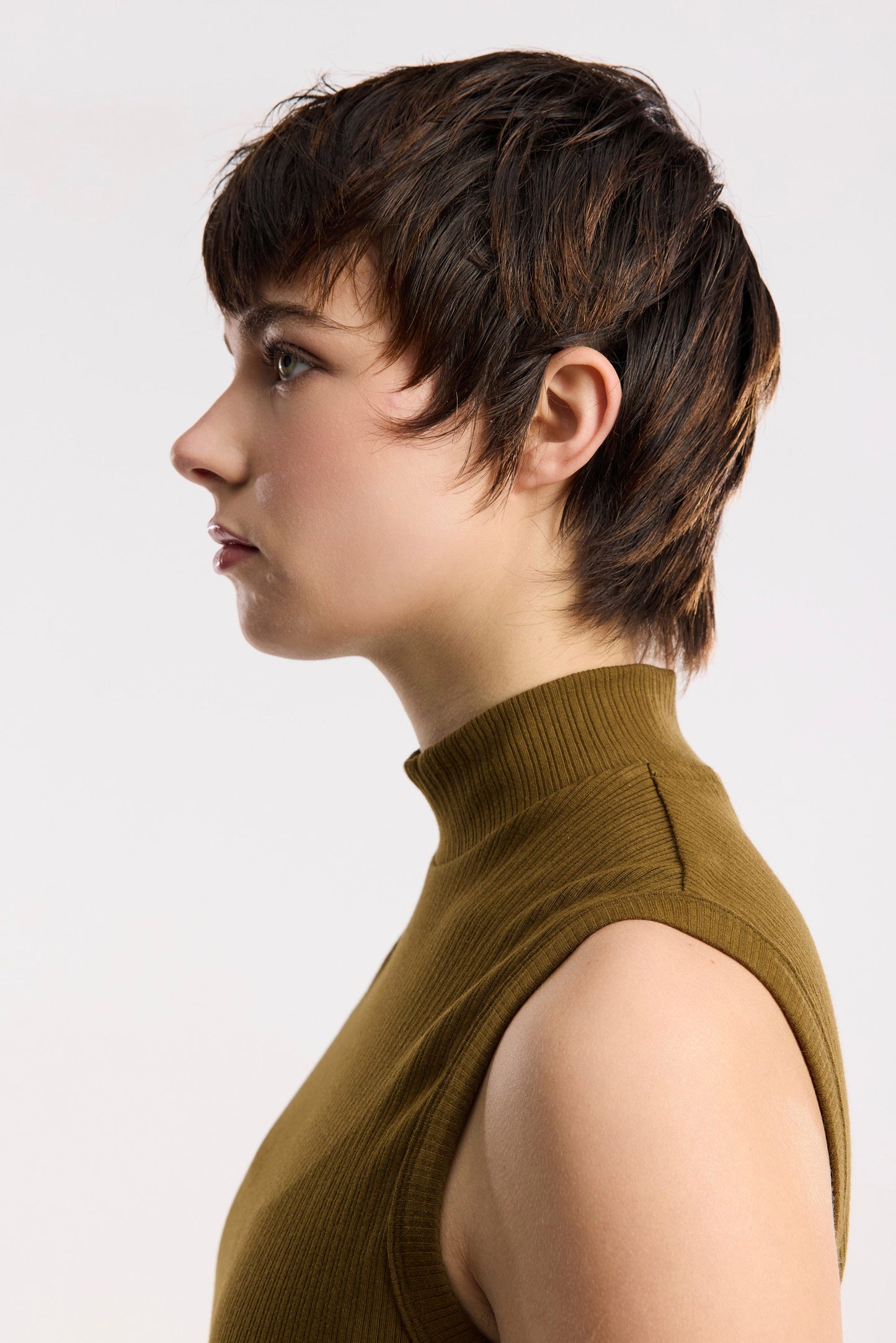 Traveller Luxe Rib Mock Neck Tank