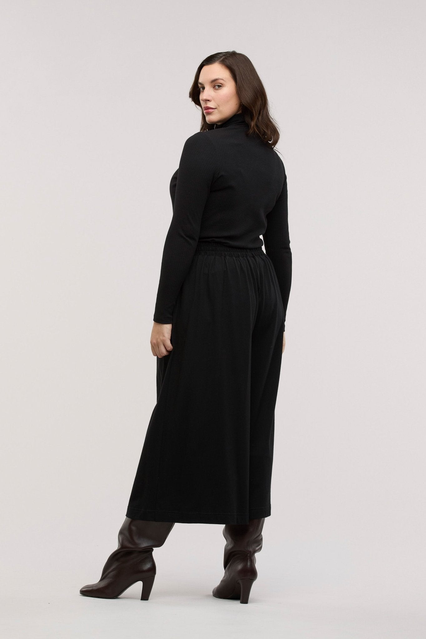 Traveller Rib Roll Neck Top